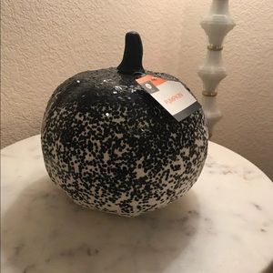 Black Glitter and Sequined Glam Pumpkin